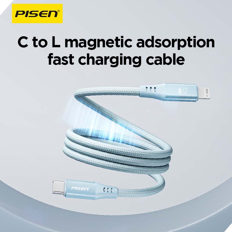 PISEN MagiPi Magloop C to L 27W Fast Charging Cable 1m CL-FC12-1000 - PisenBiz