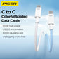 PISEN PRO C to C 60W colorful braided data cable CC12-1000 - PisenBiz