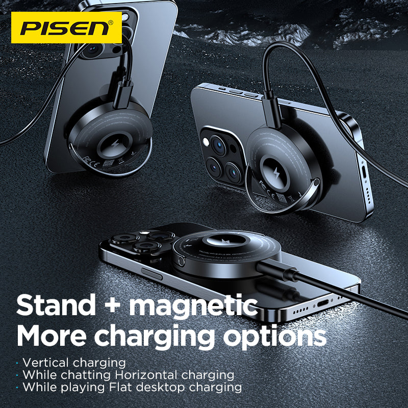 PISEN 2 in 1 Magnetic Wireless Charger TP-C43 - PisenBiz