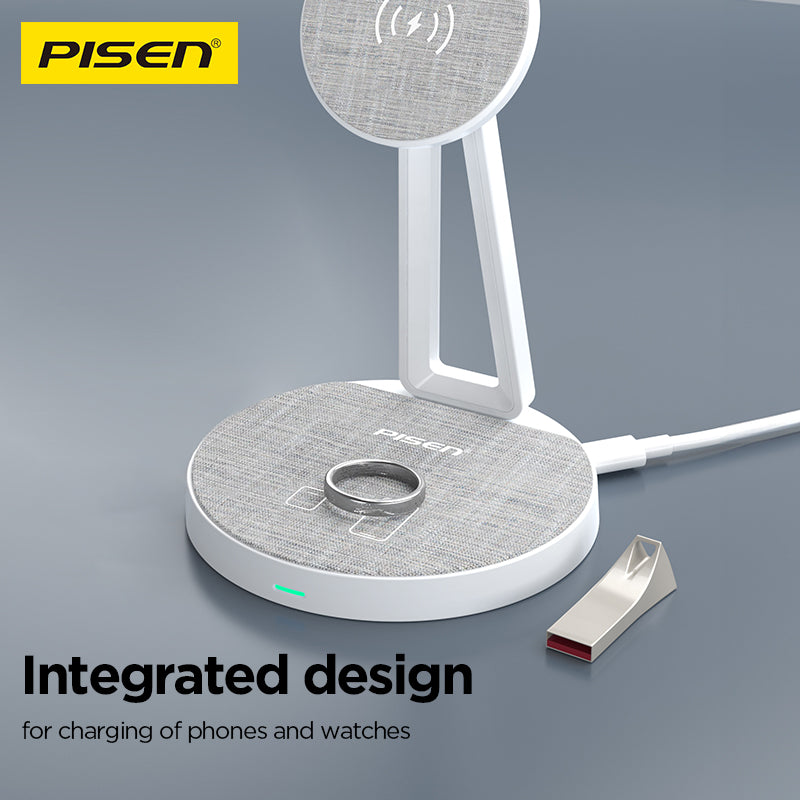 PISEN 2-in-1 Wireless Charging Stand TP-C30 - PisenBiz