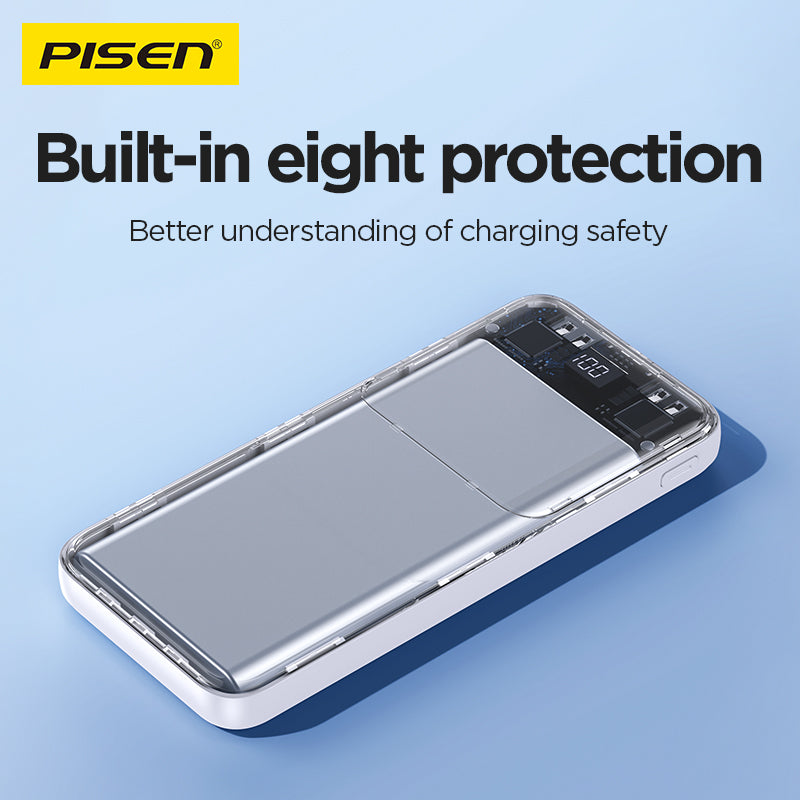 PISEN Semi Mirror 10W 10000mAh Power Bank TP-D053 - PisenBiz