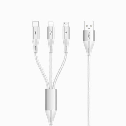 PISEN Star Speed USB to (Lightning/USB-C/Micro)1.2m Braided Cable AP-FC17-1200 - PisenBiz