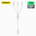 PISEN Mr White 3 In 1 Cable 1200mm AP07-1200 - PisenBiz