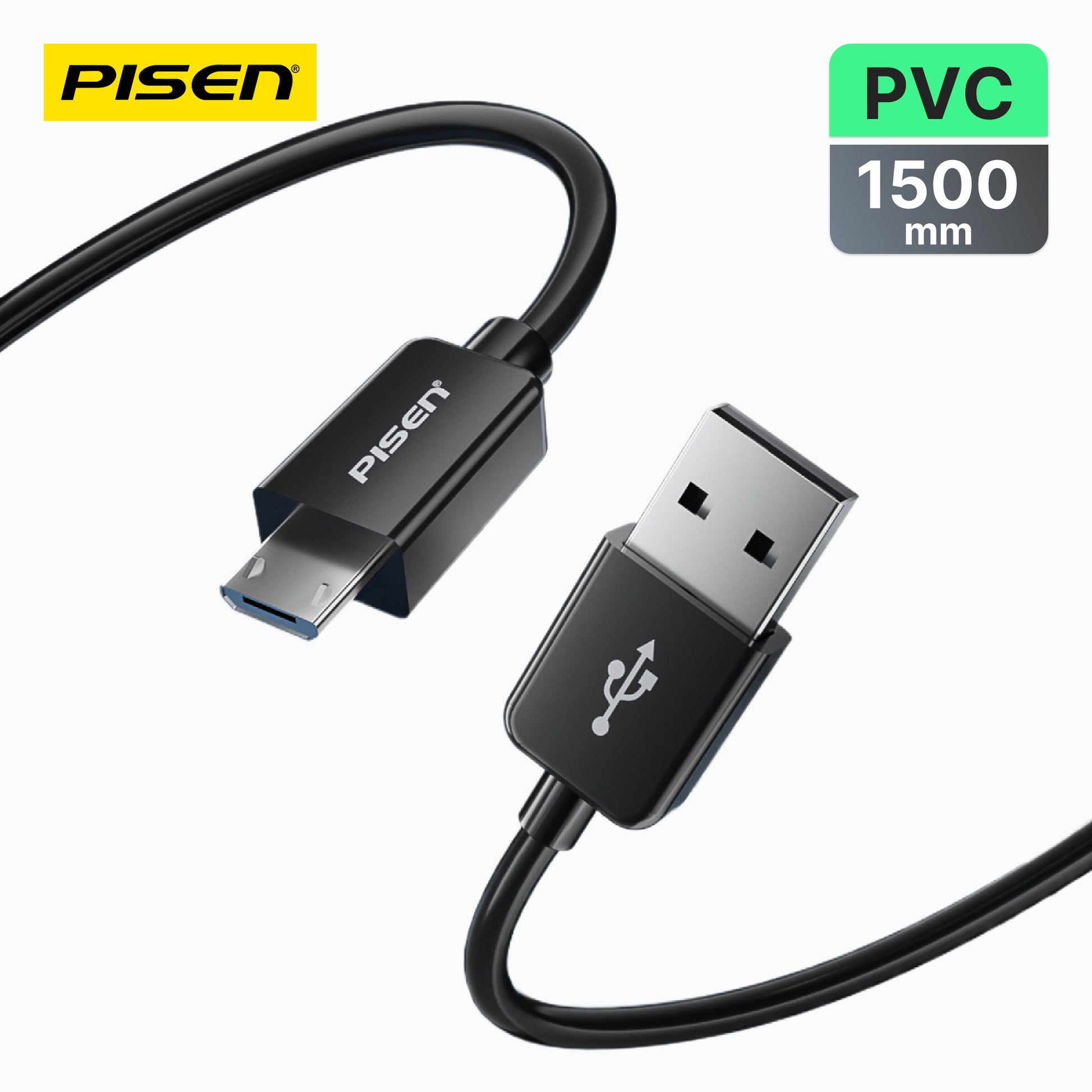 PISEN Mr White Micro USB Data Charging Cable 1.5m MU01 - PisenBiz