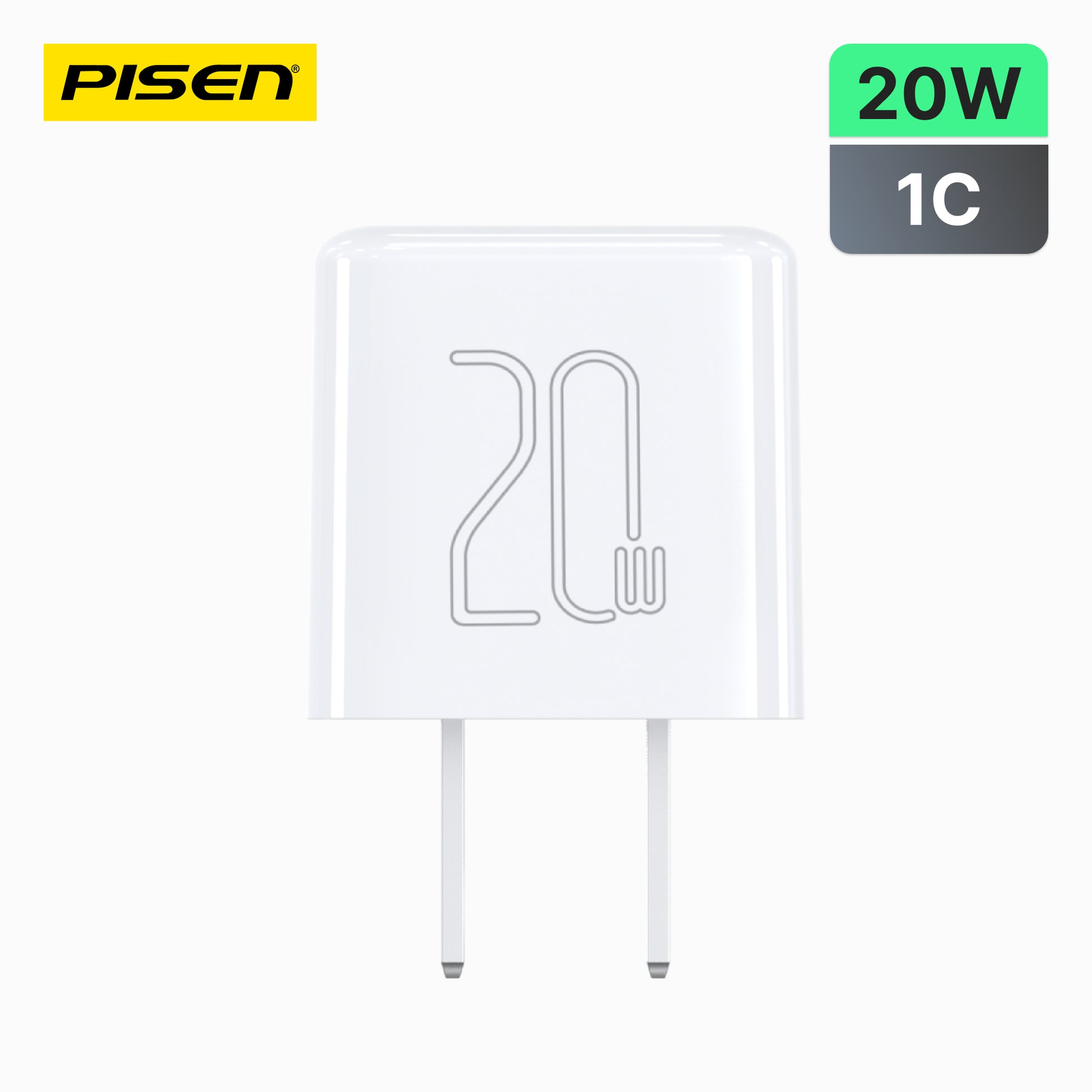 PISEN PD20W Pudding Single Port Fast Charger TP-C36 - PisenBiz