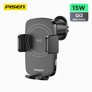 PISEN 15W Wireless Auto Clamping Car Mount Charger TP-C69 - PisenBiz