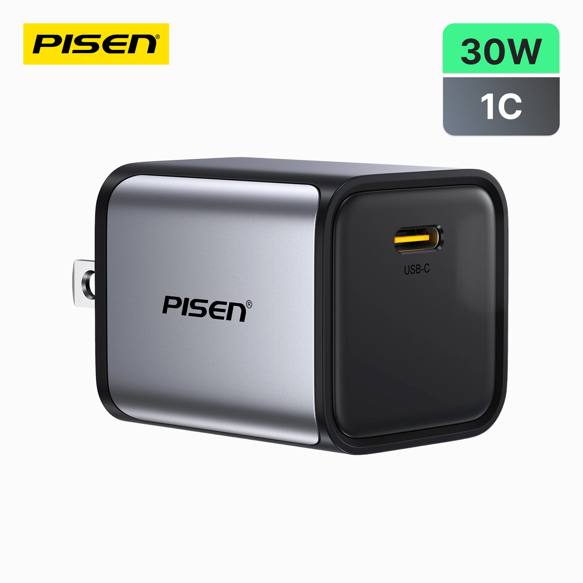 PISEN BOLT Lite 30W 1-Port GaN Fast Charger TP-C62 - PisenBiz