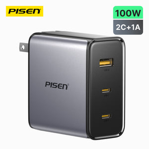 PISEN BOLT Pro 100W 3-Port GaN Fast Charger TP-C67 - PisenBiz