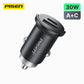 PISEN Quick Type-C+USB-A 30W Mini Car Charger TP-C73 - PisenBiz