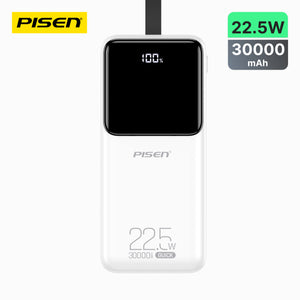 PISEN Semi Mirror 22.5W 30000mAh Power Bank TP-D040 - PisenBiz