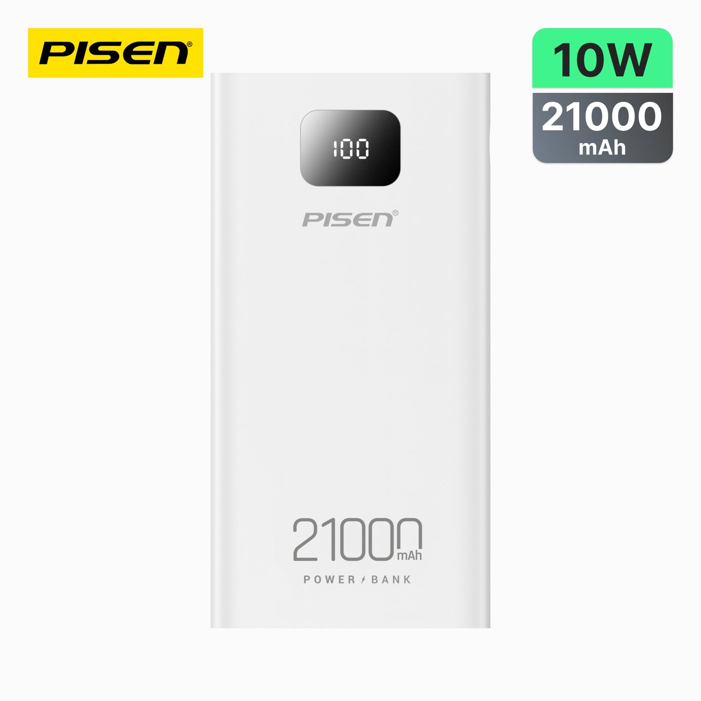 PISEN Mr White 21000mAh Digital Display Power Bank TS-D294 - PisenBiz