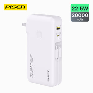 PISEN High Power Box 22.5W With Cables 20000mAh Power Bank TS-D313 - PisenBiz