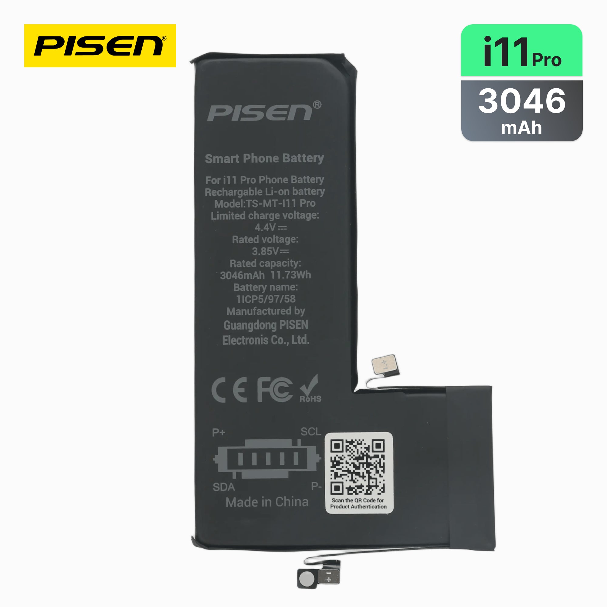 PISEN iPhone 11 Pro Mobile Phone built-in battery - PisenBiz