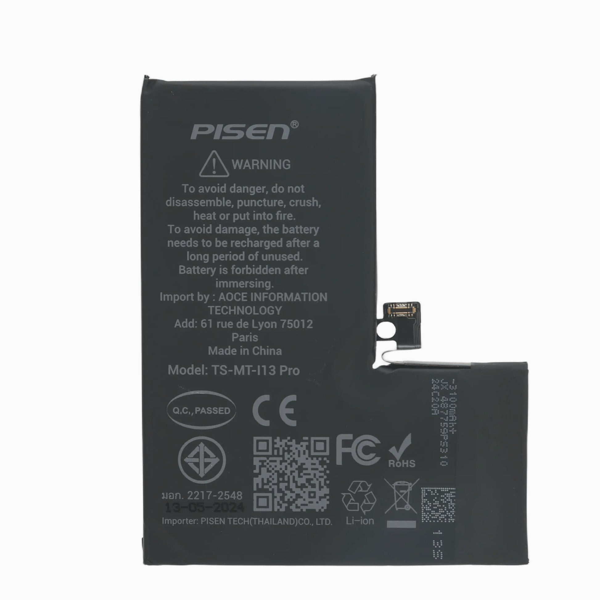 PISEN iPhone 13 Pro Mobile Phone built-in battery - PisenBiz