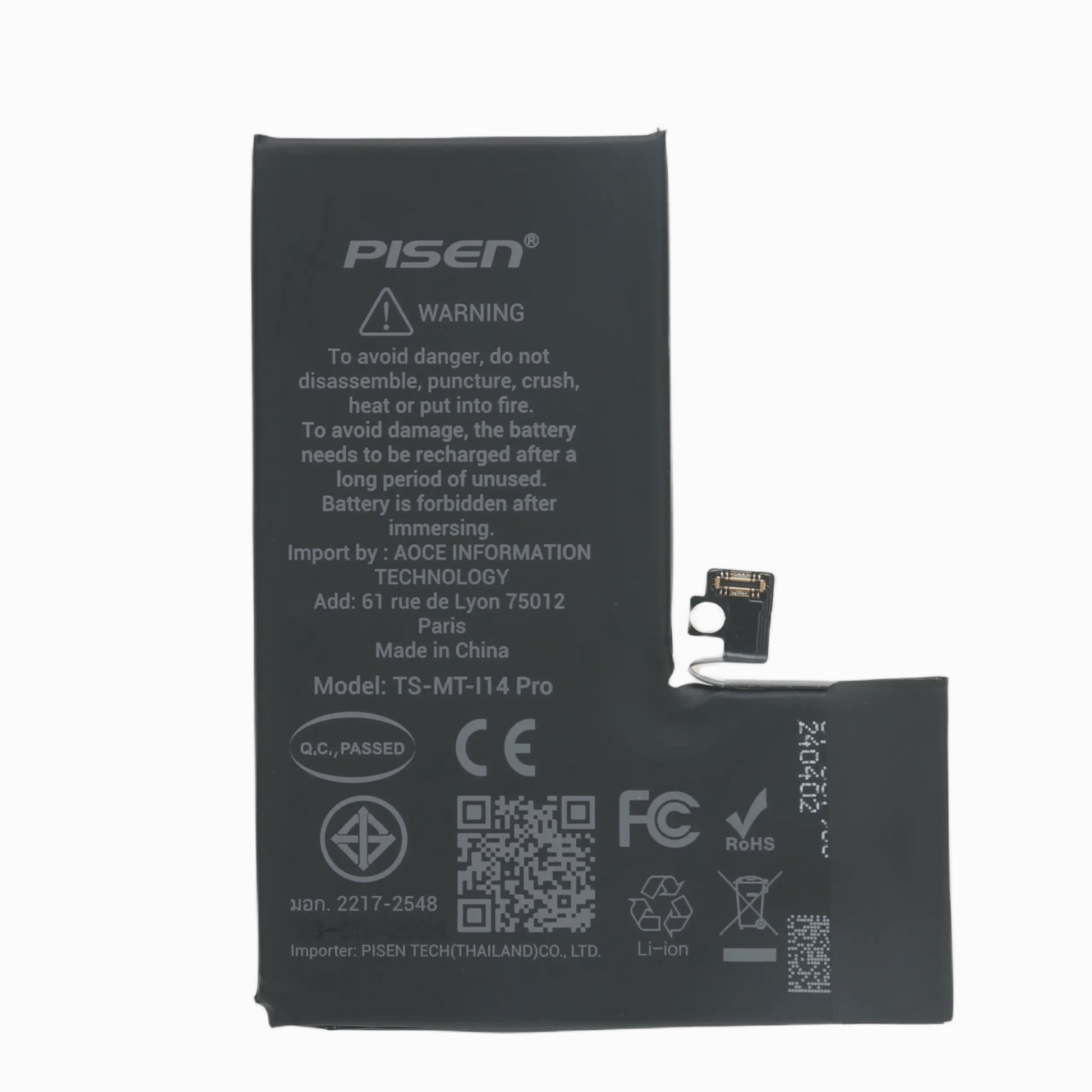 PISEN iPhone 14 Pro Mobile Phone built-in battery - PisenBiz